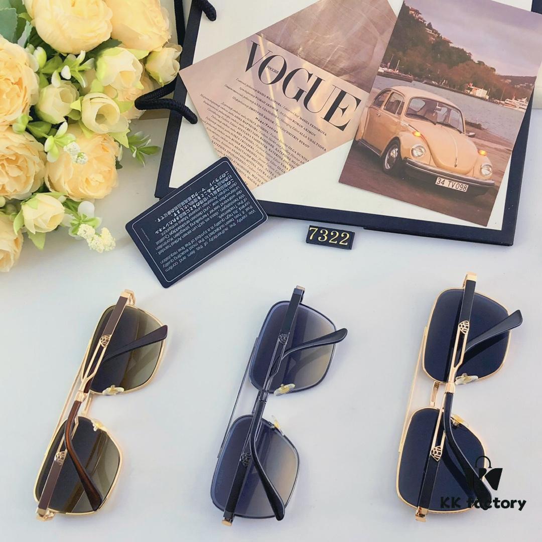 Maybac* New Arrival European and American Fashion Oversized Dual-Bridge Sunglasses for Men, High-End Style UV Protection Driving Sunglasses