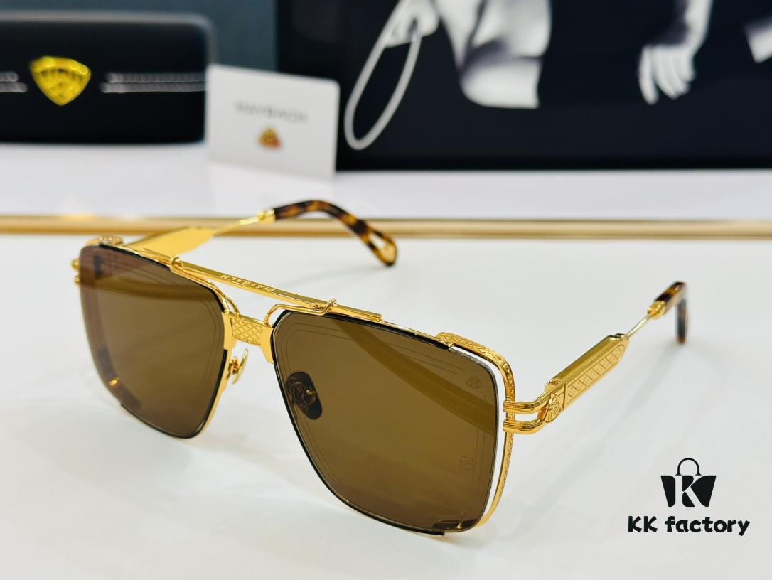 High-Quality MAYBACH Z042 Sunglasses, Exquisite Craftsmanship, Premium Feel, Size: 61-15-145