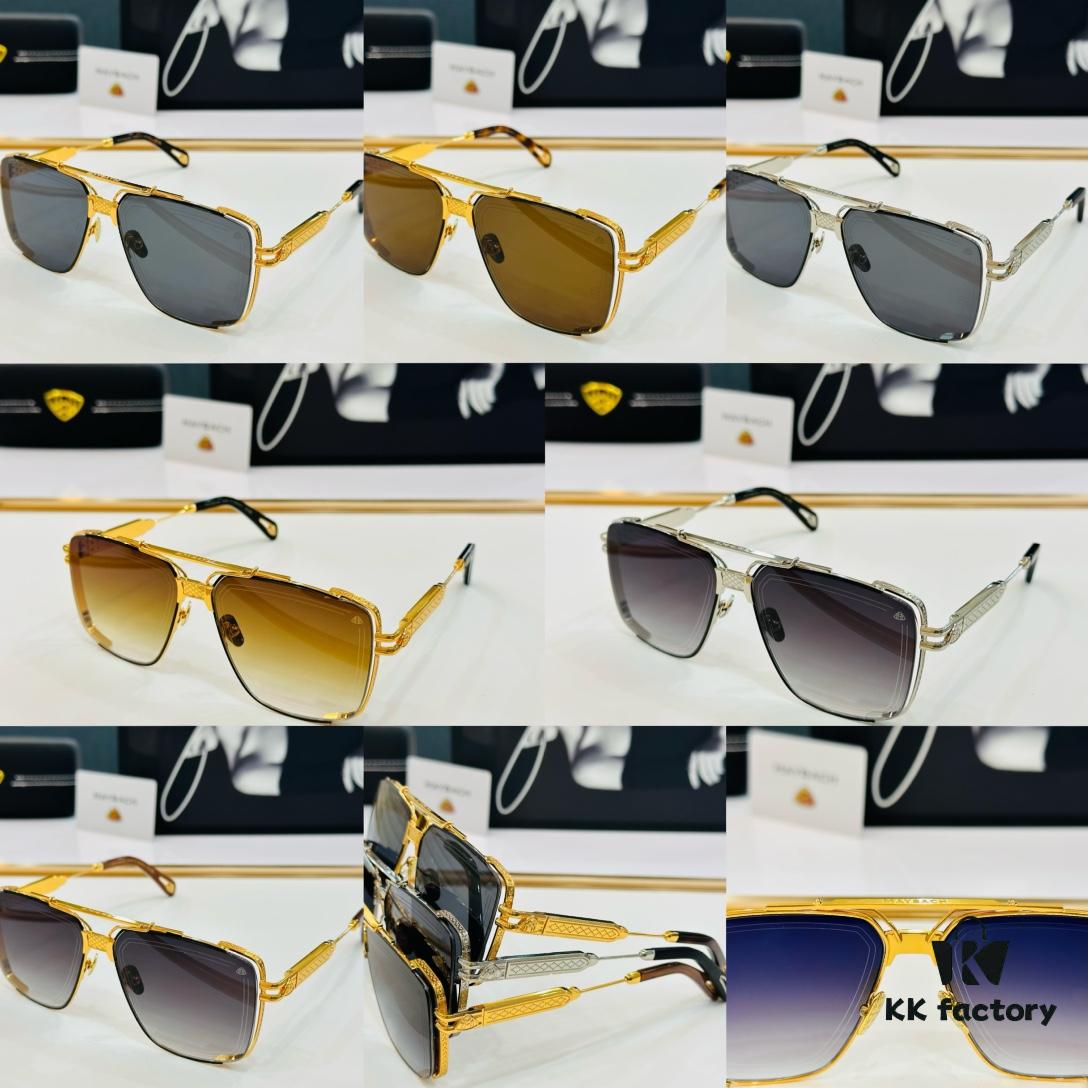 High-Quality MAYBACH Z042 Sunglasses, Exquisite Craftsmanship, Premium Feel, Size: 61-15-145