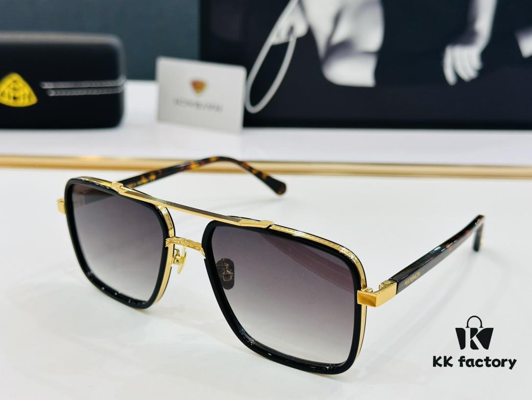 High-Quality MAYBACH Sunglasses, Exquisitely Crafted, Premium Texture, Meng Size: 56-20-145