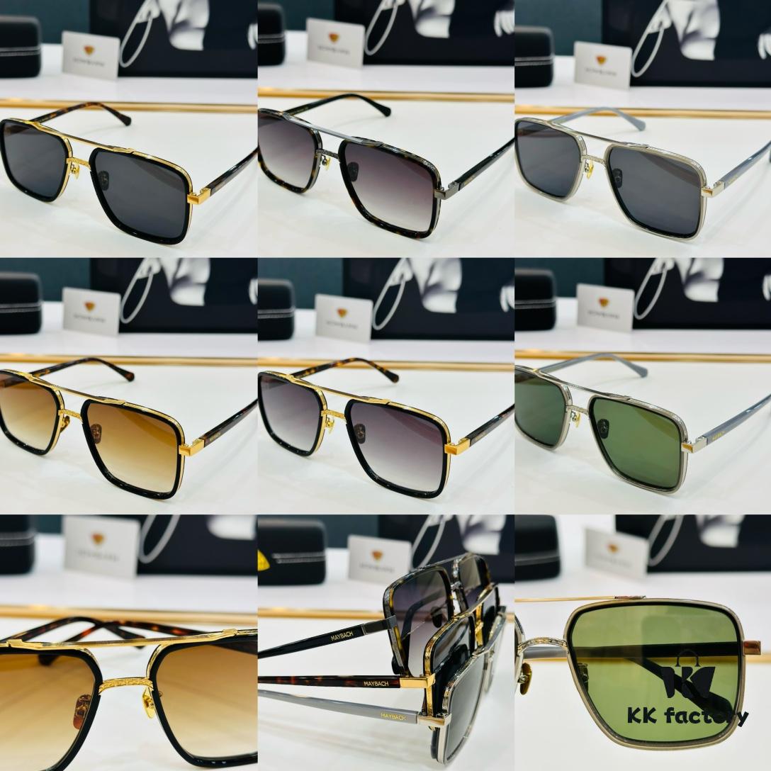 High-Quality MAYBACH Sunglasses, Exquisitely Crafted, Premium Texture, Meng Size: 56-20-145