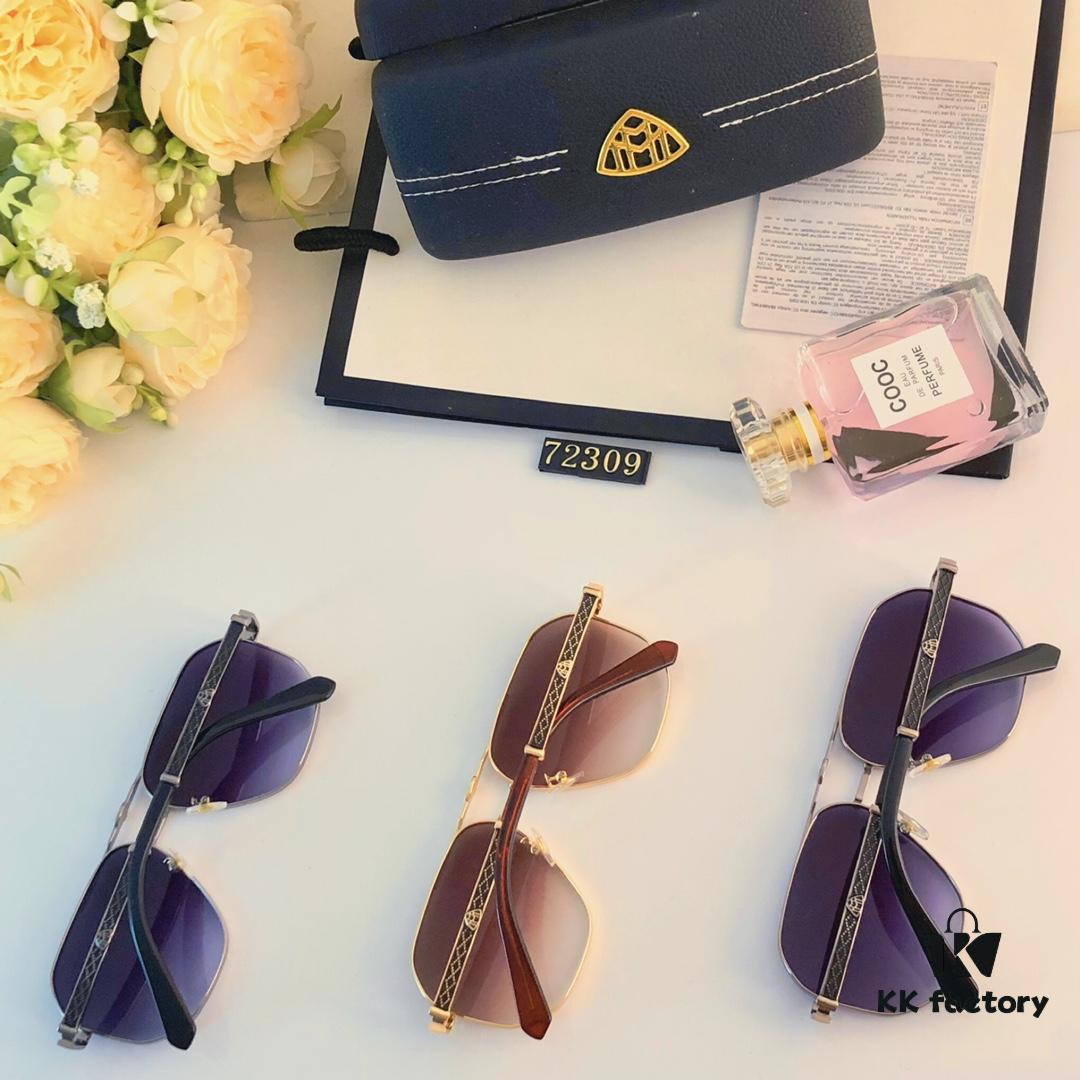 Maybach New Men's High-End Sunglasses Fashionable and Stylish Trendy Shades Outdoor Driving Travel Sun Glasses