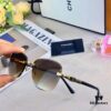 Chane* European and American Fashion Small Frame Sunglasses, Retro Minimalist Rimless Street Snap Shades