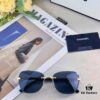 Chane* European and American Fashion Small Frame Sunglasses, Retro Minimalist Rimless Street Snap Shades