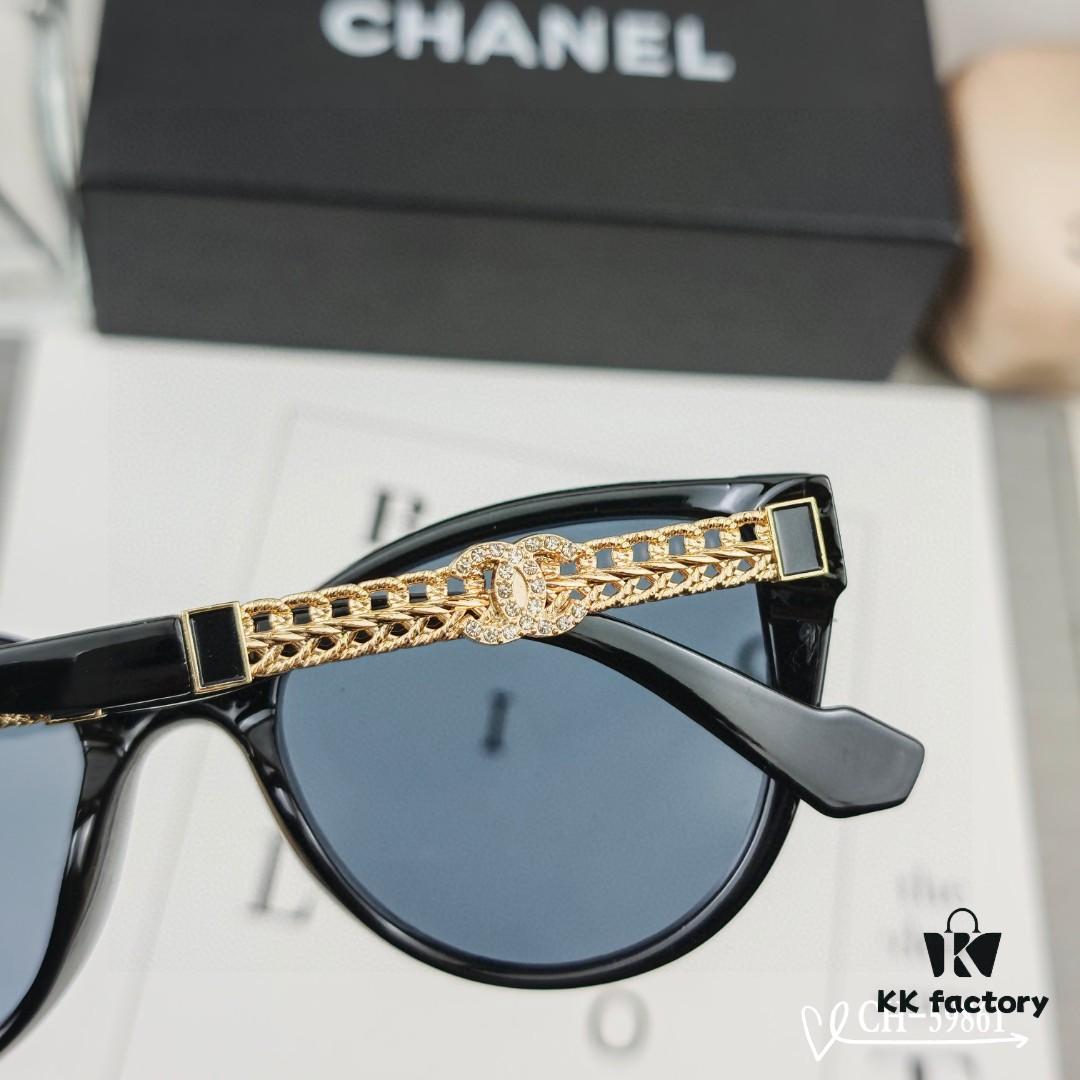 CHANEL France - New Lightweight Fashion Sunglasses with Polarized HD Lenses, TR Frame for Comfortable All-Day Wear, UV Protection, Stylish Accessory for Travel and Driving