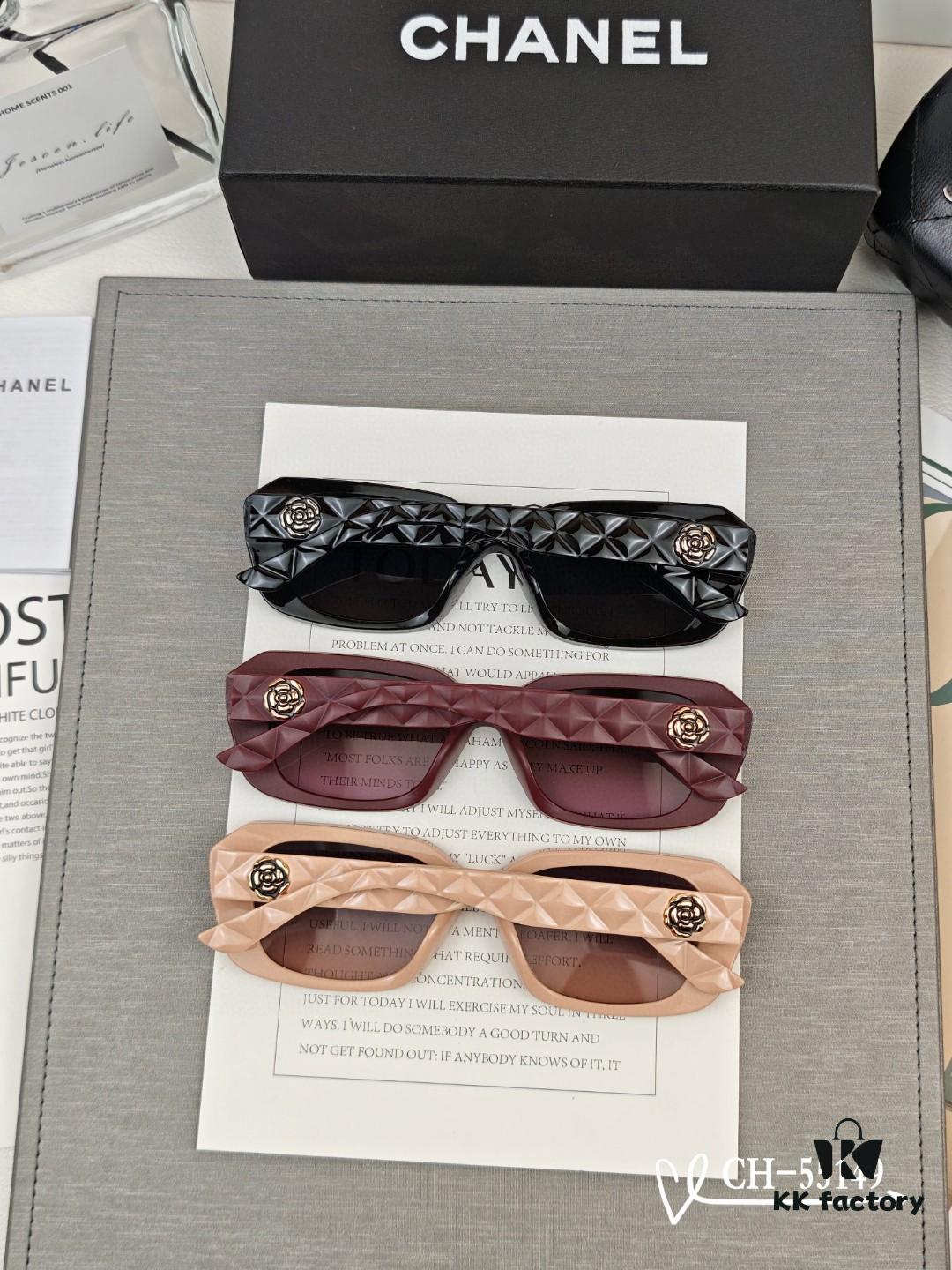 CHANEL France - New Style Lightweight Sunglasses with Polarized HD Lenses, TR Frame for Comfortable Wear