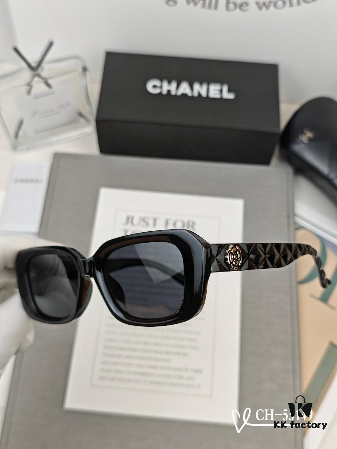 CHANEL France - New Style Lightweight Sunglasses with Polarized HD Lenses, TR Frame for Comfortable Wear