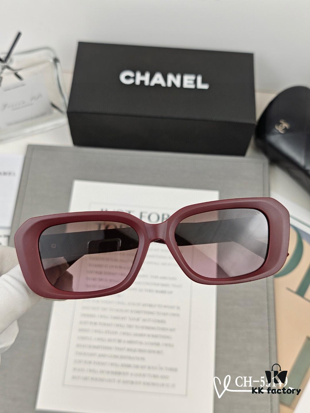 CHANEL France - New Style Lightweight Sunglasses with Polarized HD Lenses, TR Frame for Comfortable Wear