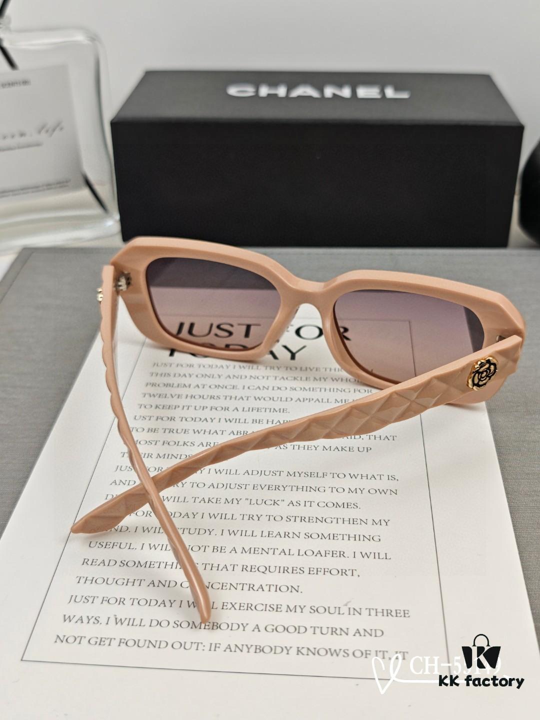 CHANEL France - New Style Lightweight Sunglasses with Polarized HD Lenses, TR Frame for Comfortable Wear