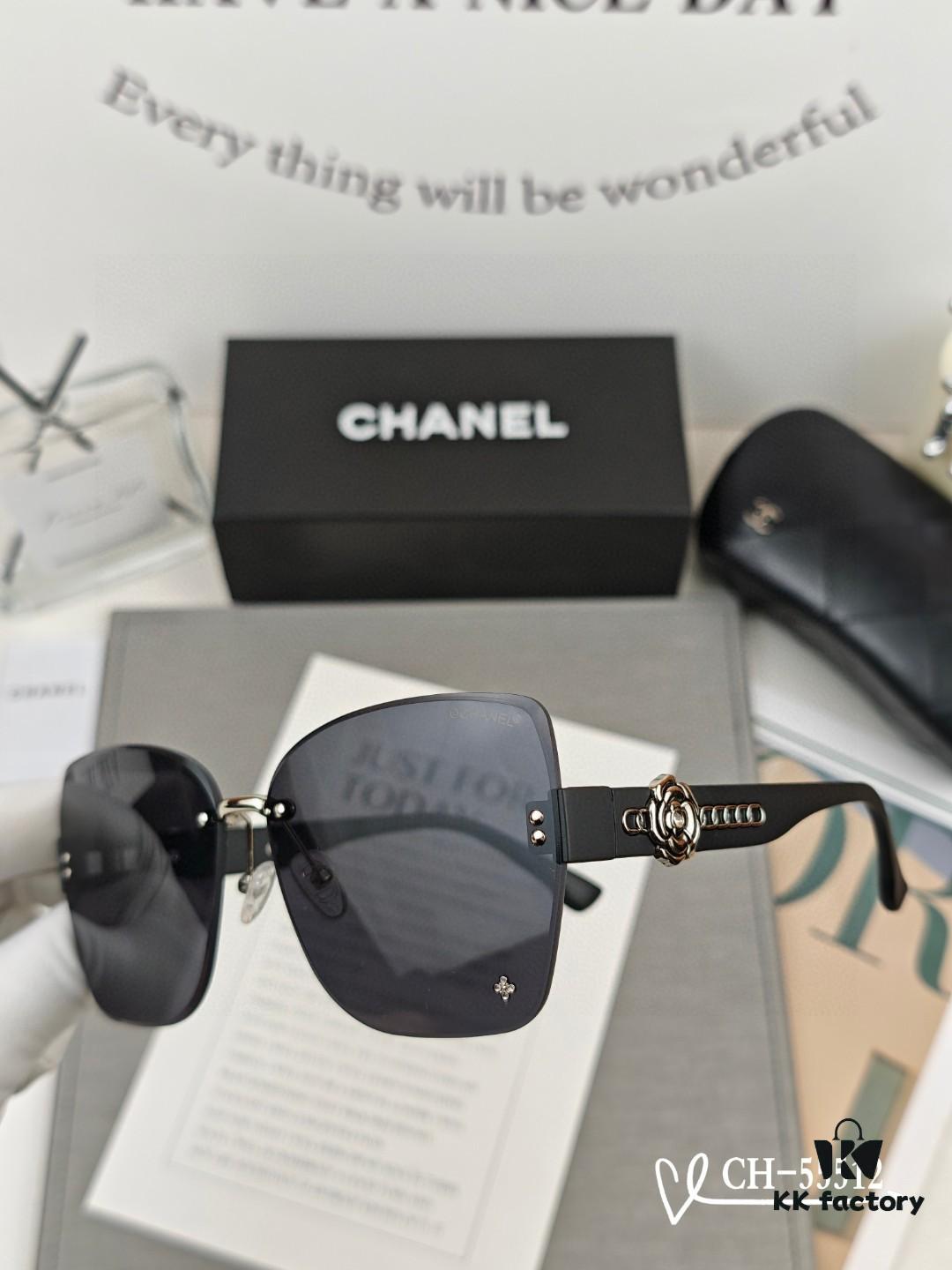 CHANEL France - New Lightweight Fashion Sunglasses with Polarized HD Lenses, TR Frame for Comfortable All-Day Wear