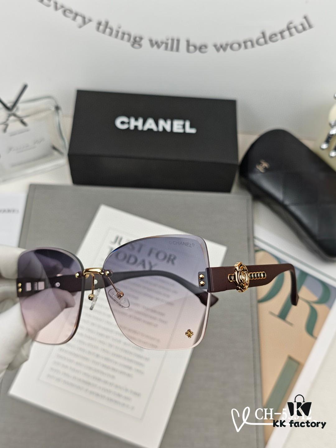 CHANEL France - New Lightweight Fashion Sunglasses with Polarized HD Lenses, TR Frame for Comfortable All-Day Wear