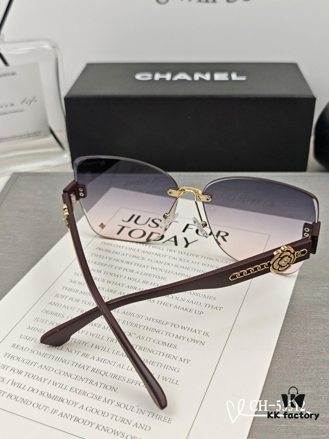 CHANEL France - New Lightweight Fashion Sunglasses with Polarized HD Lenses, TR Frame for Comfortable All-Day Wear