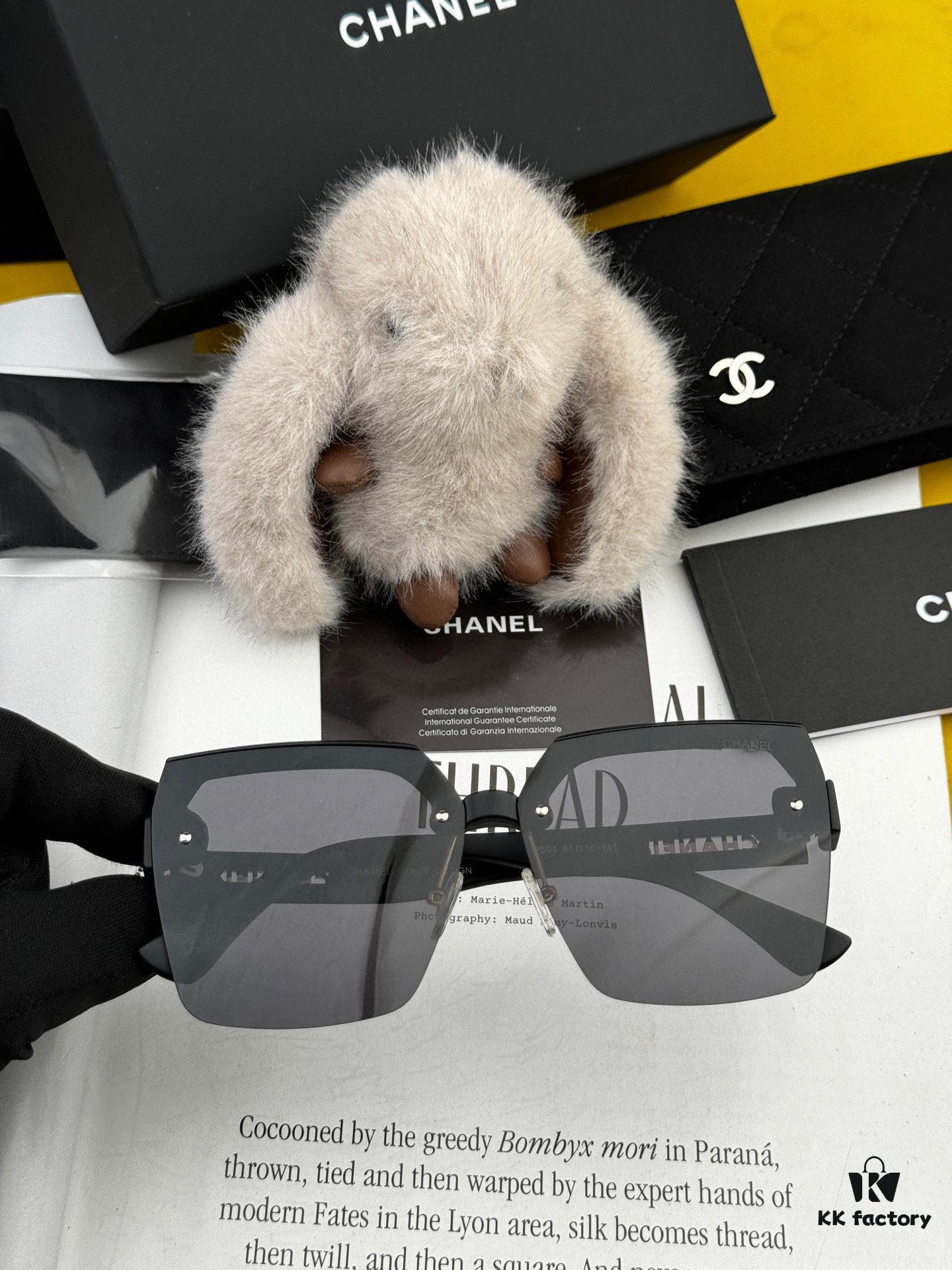 CHANEL 2025 New Arrival Trendy Fashion Square Frame Sunglasses, Comfortable Fit, Influencer Favorite Polarized UV Protection Sunglasses for Women 🕶️ 🎉 High-Quality TR Frame ♥️♥️ Model CH1250