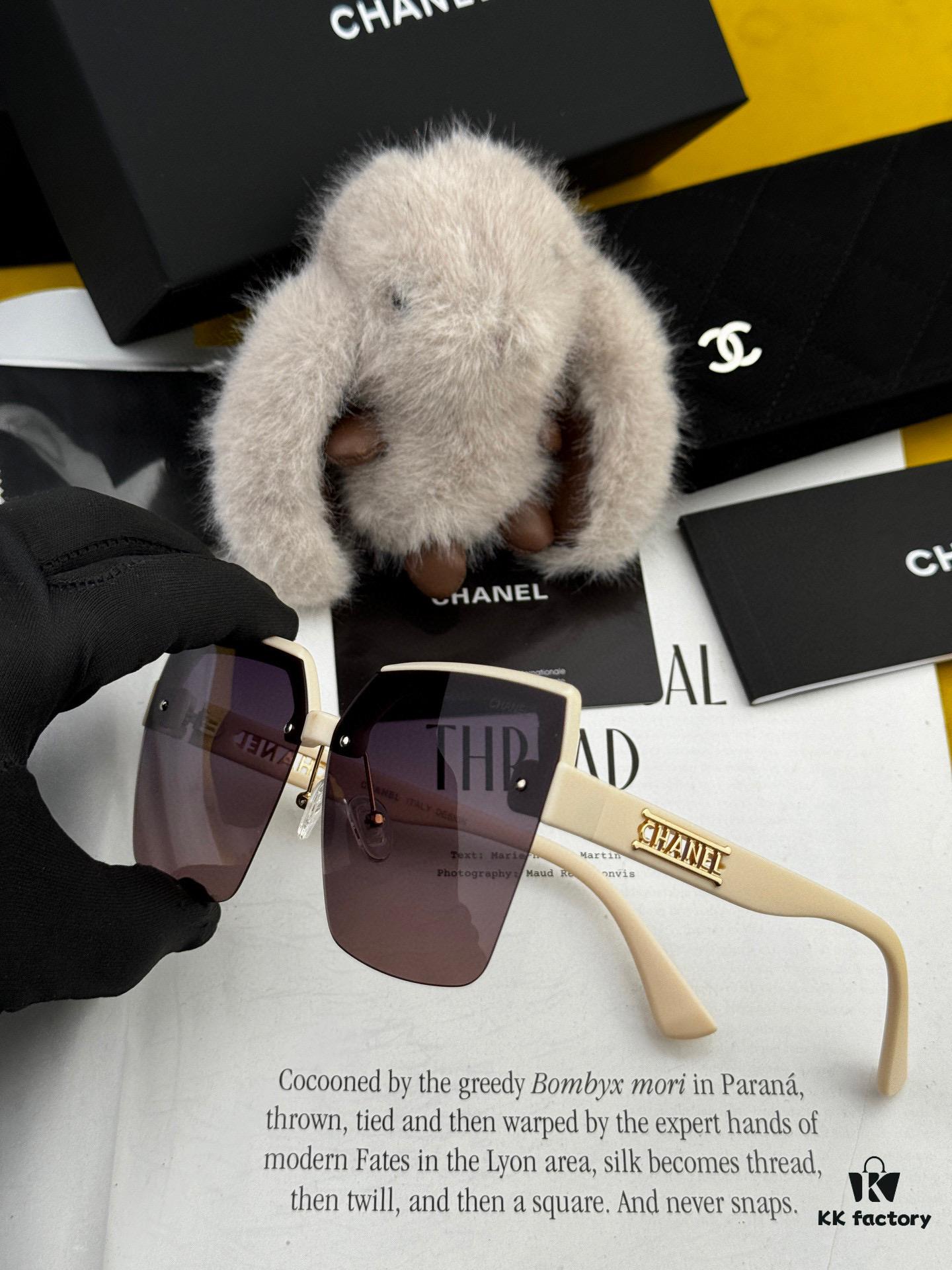 CHANEL 2025 New Arrival Trendy Fashion Square Frame Sunglasses, Comfortable Fit, Influencer Favorite Polarized UV Protection Sunglasses for Women 🕶️ 🎉 High-Quality TR Frame ♥️♥️ Model CH1250