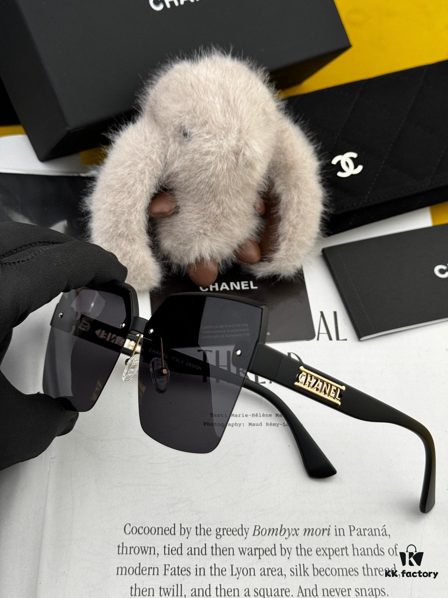 CHANEL 2025 New Arrival Trendy Fashion Square Frame Sunglasses, Comfortable Fit, Influencer Favorite Polarized UV Protection Sunglasses for Women 🕶️ 🎉 High-Quality TR Frame ♥️♥️ Model CH1250