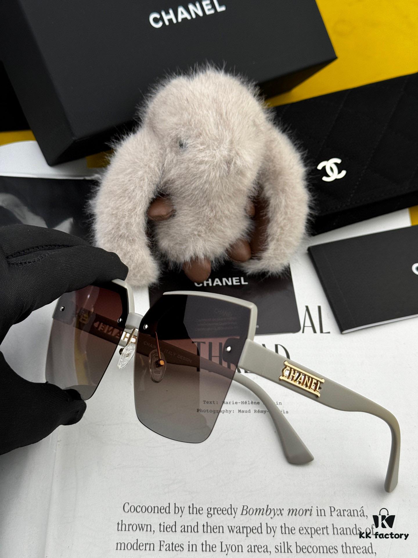 CHANEL 2025 New Arrival Trendy Fashion Square Frame Sunglasses, Comfortable Fit, Influencer Favorite Polarized UV Protection Sunglasses for Women 🕶️ 🎉 High-Quality TR Frame ♥️♥️ Model CH1250