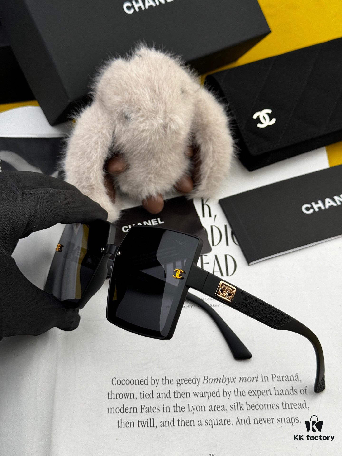 CHANEL 2025 New Arrival Trendy Fashion Square Frame Sunglasses for Women, HD Thickened Polarized UV Protection Shades, Comfortable Wear, Influencer Favorite Style 🕶️