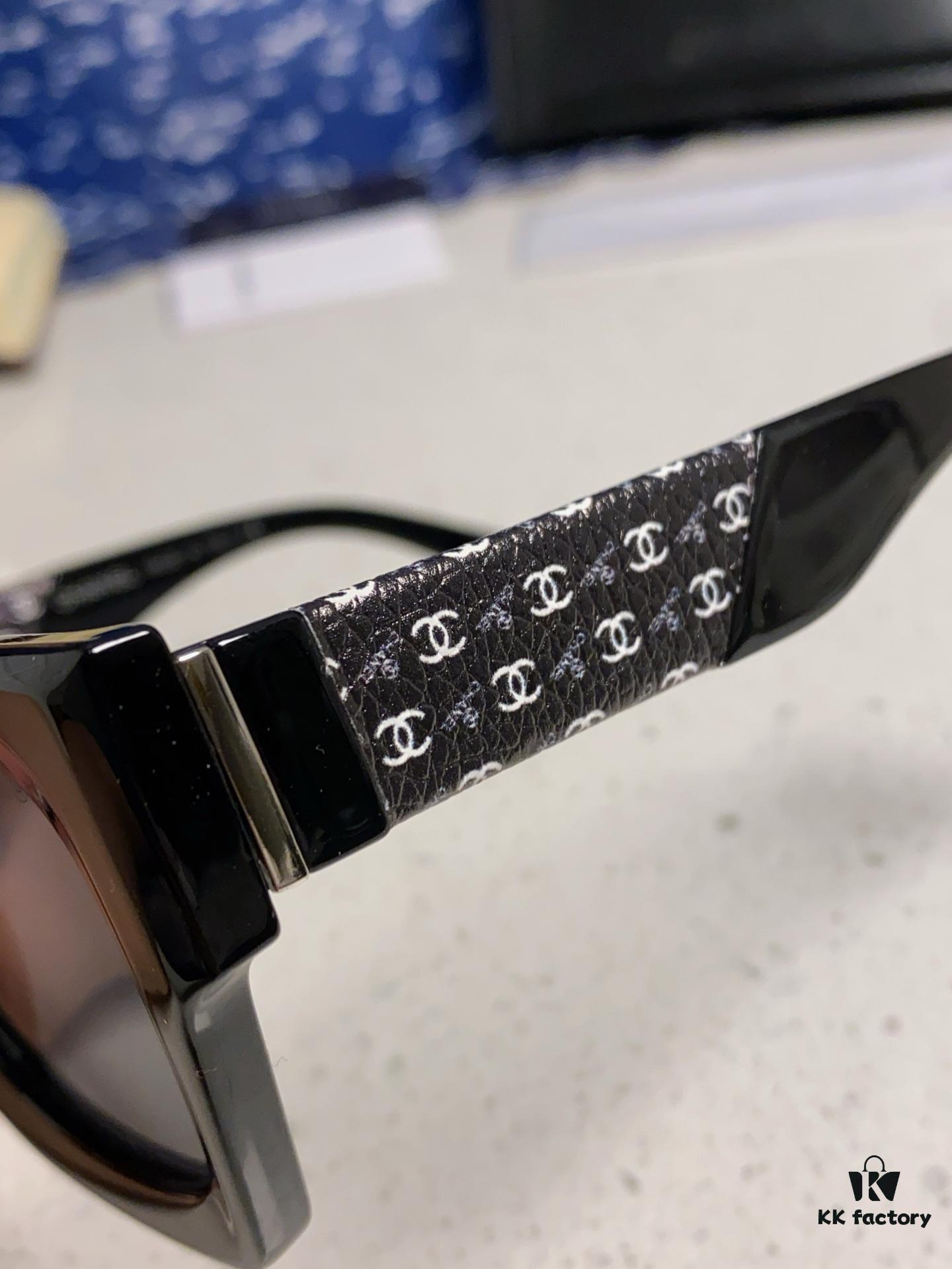 CHANEL 2024 New Arrival Trendy Fashion Square Frame Sunglasses, Comfortable Wear, Influencer Favorite Style, Women's HD Thickened Polarized Sunglasses