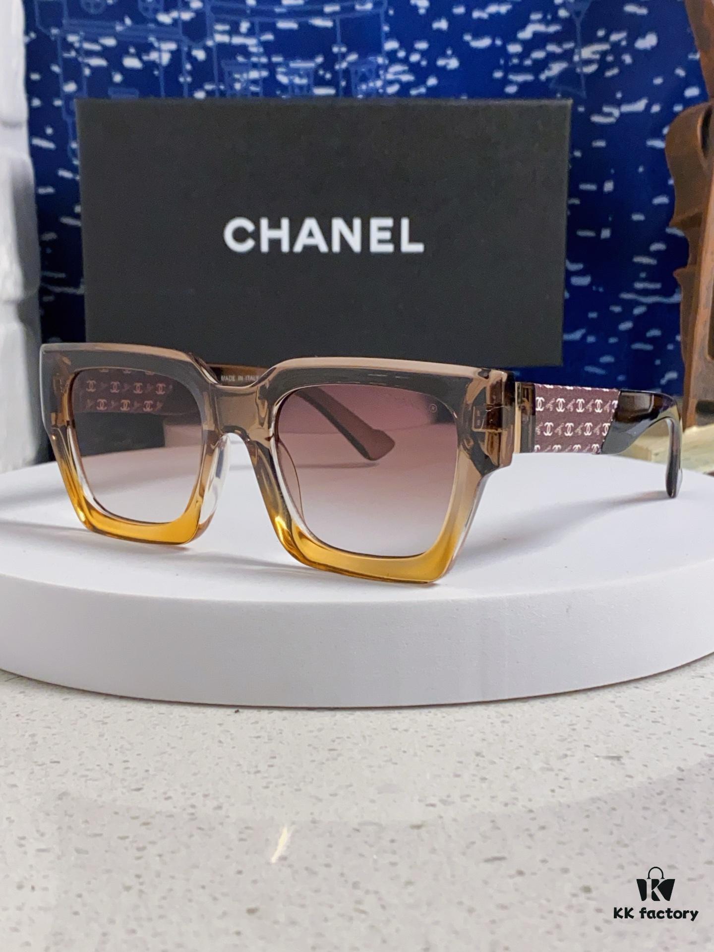 CHANEL 2024 New Arrival Trendy Fashion Square Sunglasses, Comfortable Wear, Influencer Favorite Women's HD Thickened Polarized Sunglasses