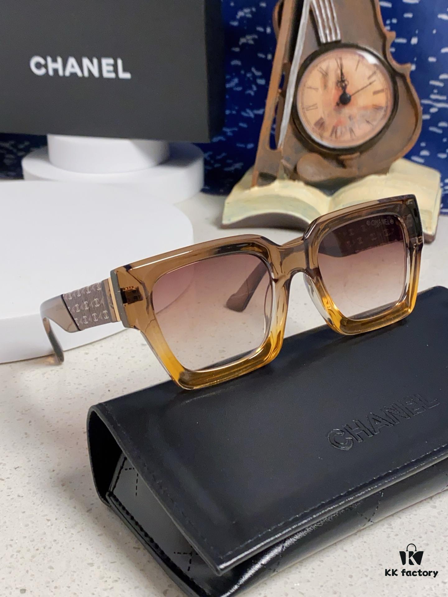 CHANEL 2024 New Arrival Trendy Fashion Square Sunglasses, Comfortable Wear, Influencer Favorite Women's HD Thickened Polarized Sunglasses