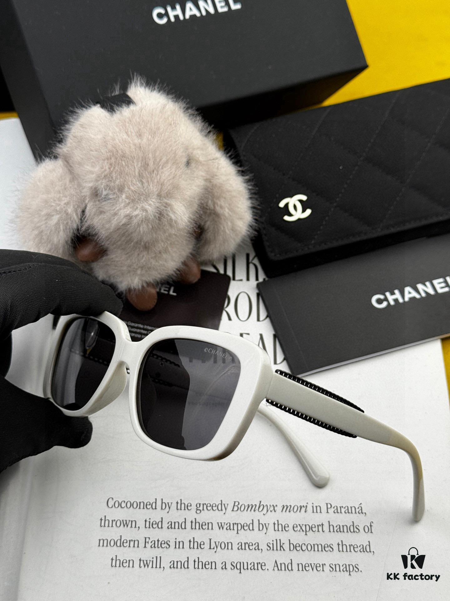 CHANEL 2025 New Arrival Trendy Fashion Square Sunglasses for Women, High-Definition Thick Polarized UV Protection Sunglasses with Comfortable TR Frame - Model CH1908