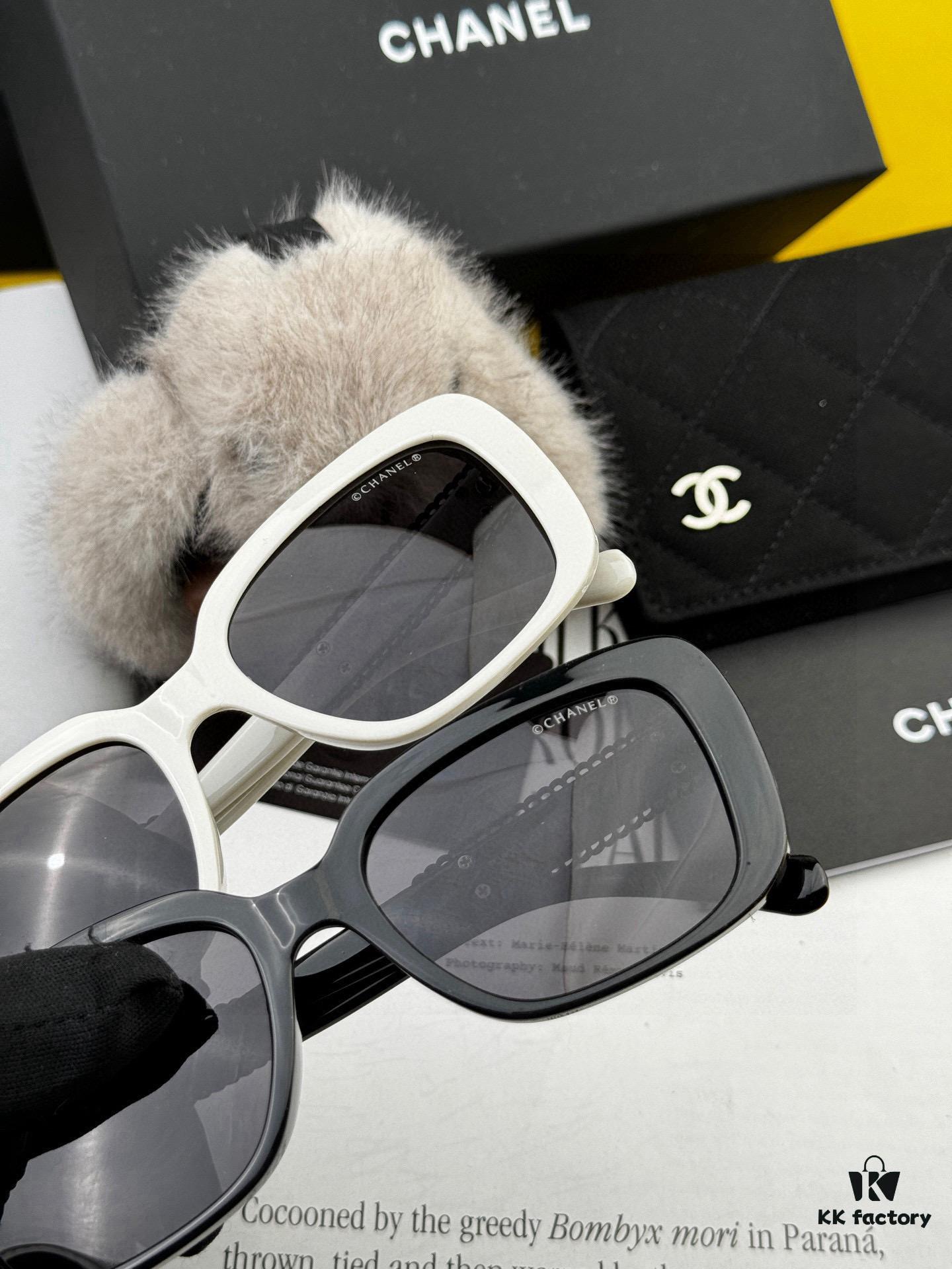 CHANEL 2025 New Arrival Trendy Fashion Square Sunglasses for Women, High-Definition Thick Polarized UV Protection Sunglasses with Comfortable TR Frame - Model CH1908