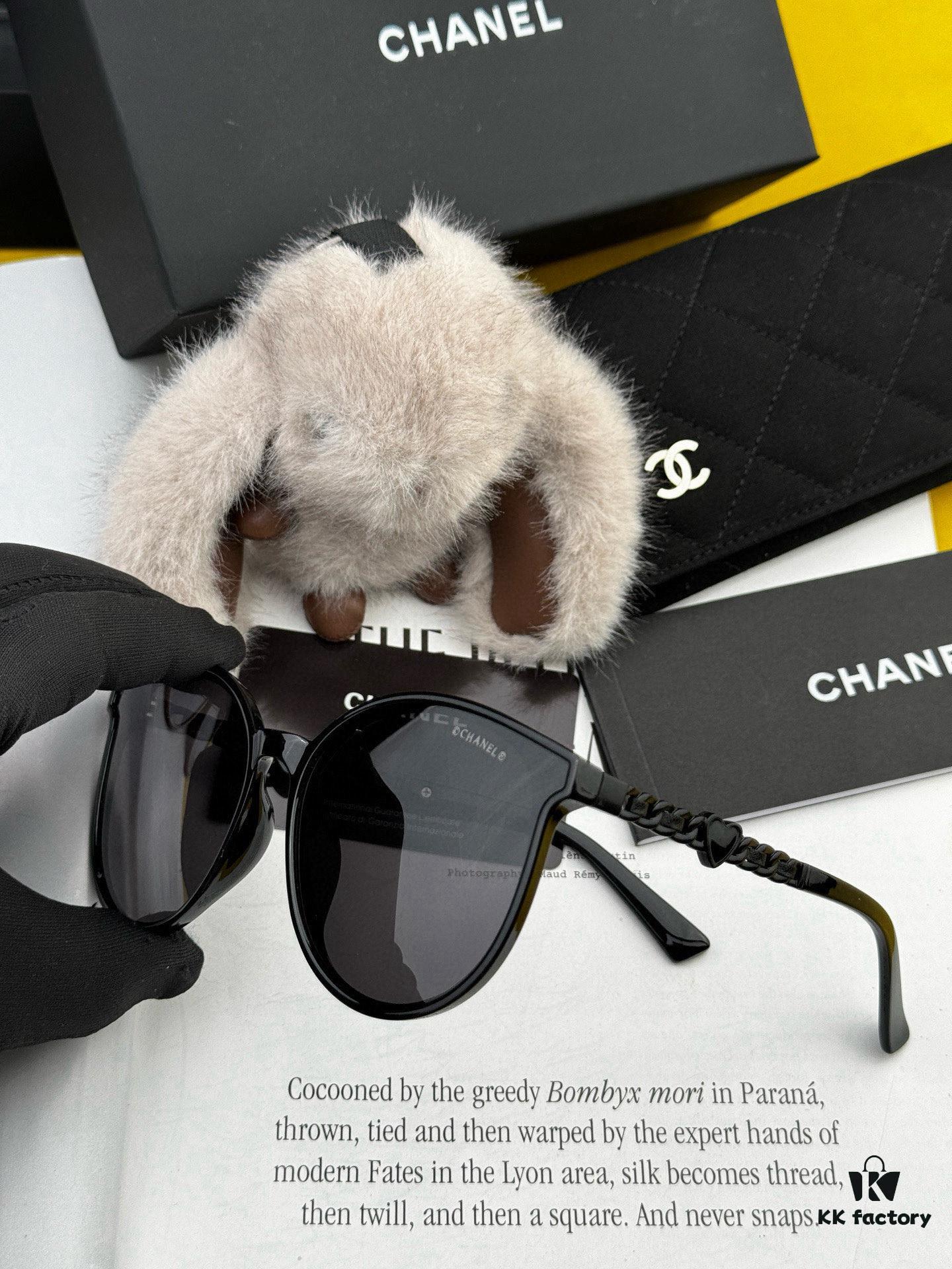 CHANEL 2025 New Arrival Trendy Fashion Square Frame Sunglasses for Women, High-Definition Thick Polarized UV Protection Shades, Comfortable Wear, Influencer Favorite TR Frame Sunglasses 🕶️