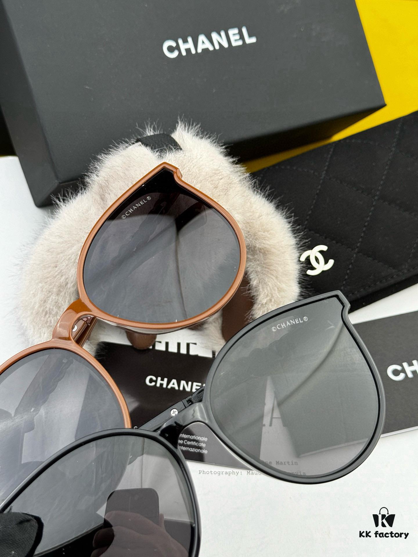 CHANEL 2025 New Arrival Trendy Fashion Square Frame Sunglasses for Women, High-Definition Thick Polarized UV Protection Shades, Comfortable Wear, Influencer Favorite TR Frame Sunglasses 🕶️