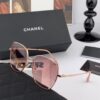 CHANEL New Nylon Polarized Sunglasses, Frameless Diamond-Cut Design with Enhanced Texture, Elegant Feminine Style Suitable for Both Large and Small Faces