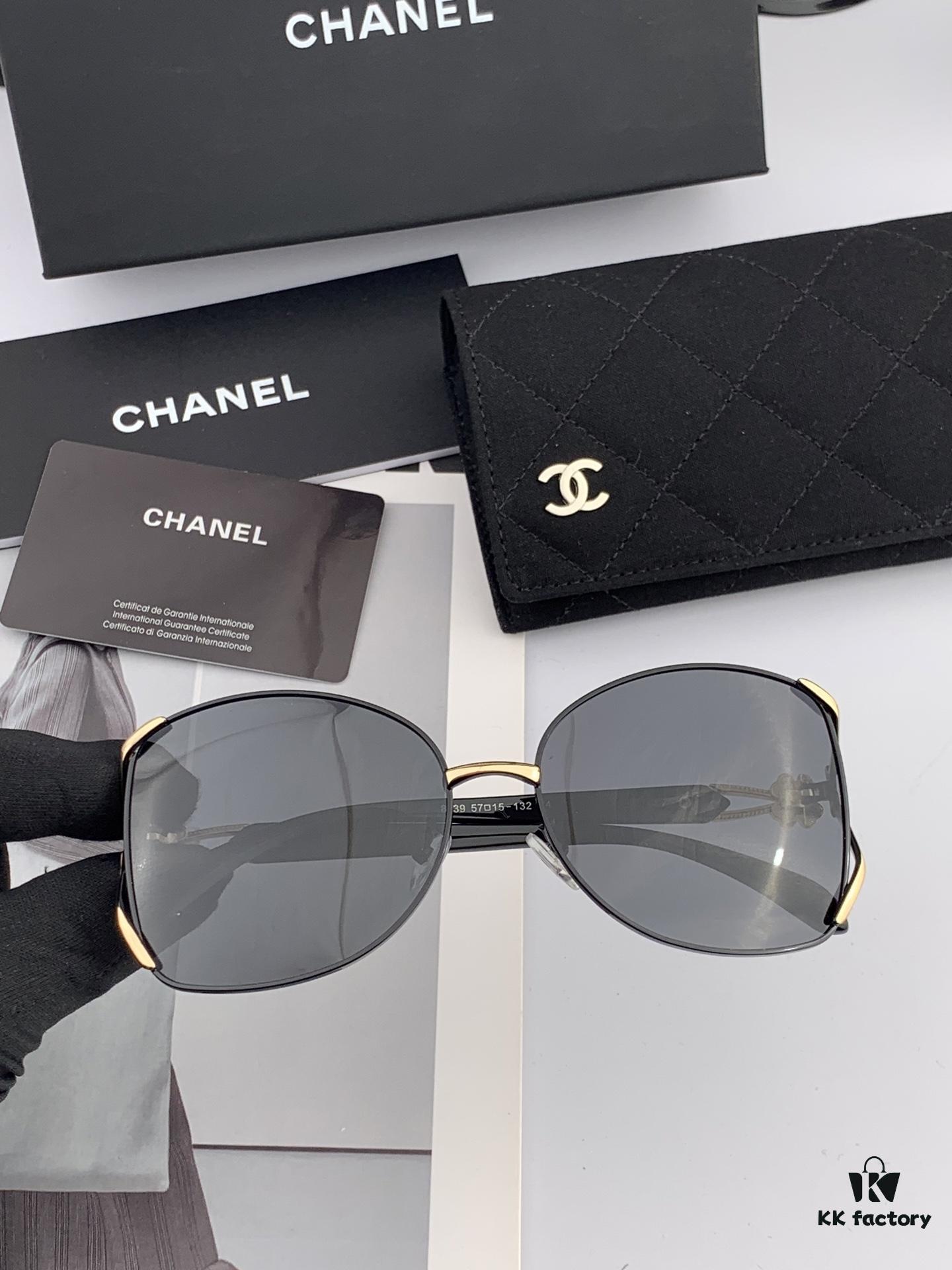 CHANEL 2025 New Camellia Trendy Fashion Round Frame Sunglasses Comfortable Wear Influencer Style Shades Model: CH9803