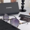 CHANEL 2025 New Camellia Trendy Fashion Round Frame Sunglasses Comfortable Wear Influencer Style Shades Model: CH9803