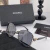 CHANEL 2025 New Camellia Trendy Fashion Round Frame Sunglasses Comfortable Wear Influencer Style Shades Model: CH9803