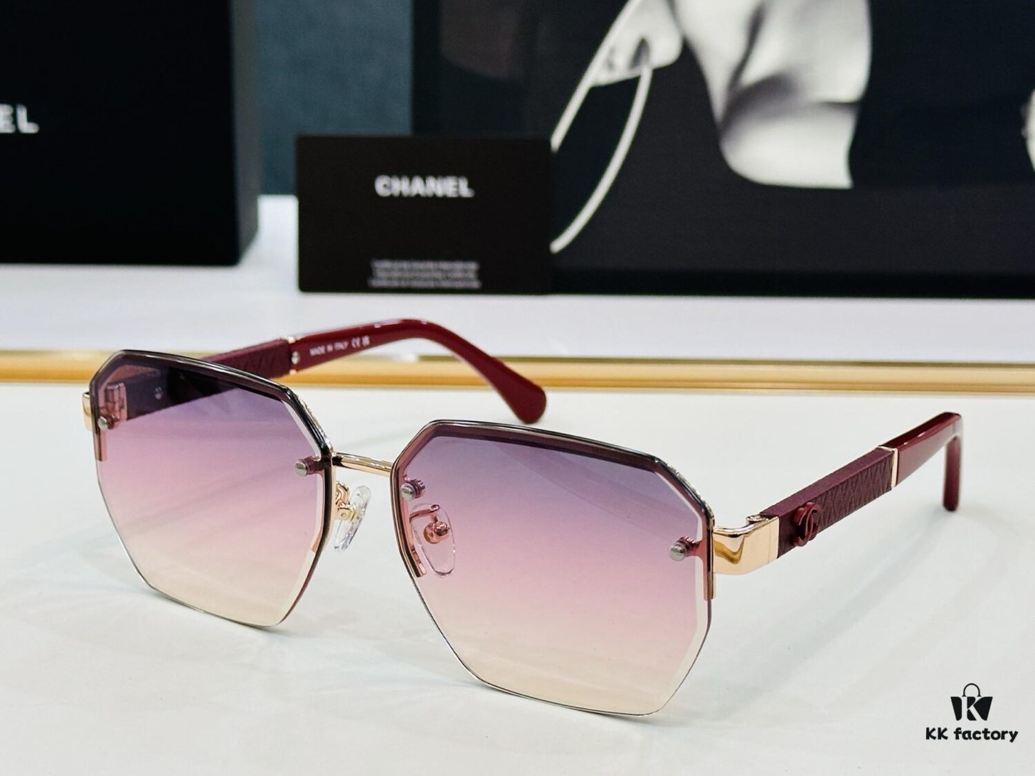 CHANE*/Xiangjia MODEL: CH6060S Size: 63□17-145 Nail Art Heart J Sunglasses