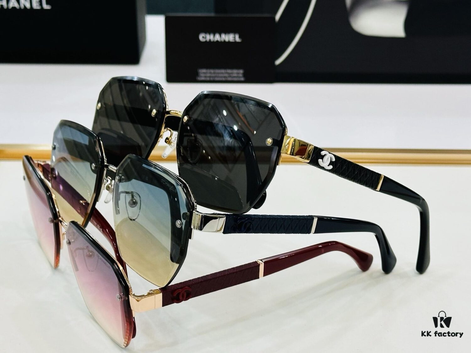 CHANE*/Xiangjia MODEL: CH6060S Size: 63□17-145 Nail Art Heart J Sunglasses