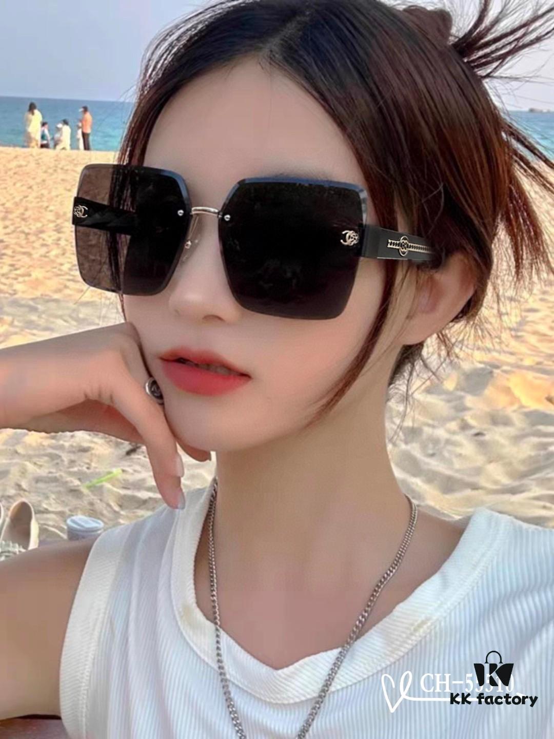 CHANEL France - New Lightweight TR Frame Sunglasses with Polarized HD Lenses, Model 55510