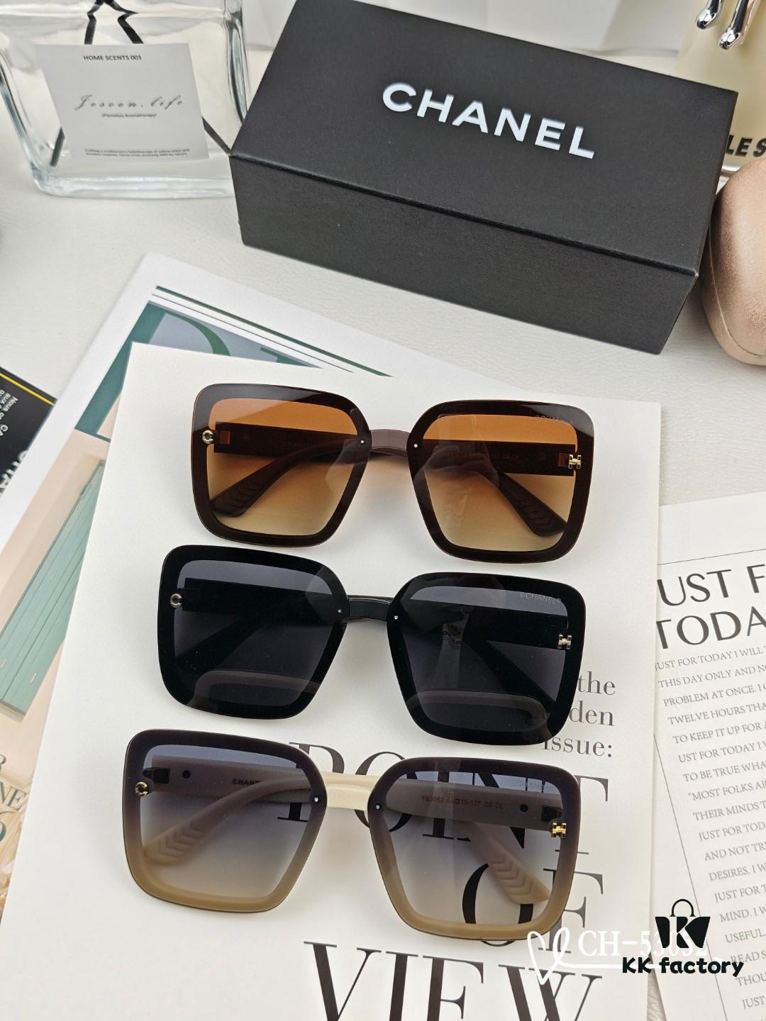 CHANEL France - POLARIZED HD Resin Lens Sunglasses, TR Frame Lightweight Comfortable Wear, Size 63-17-140