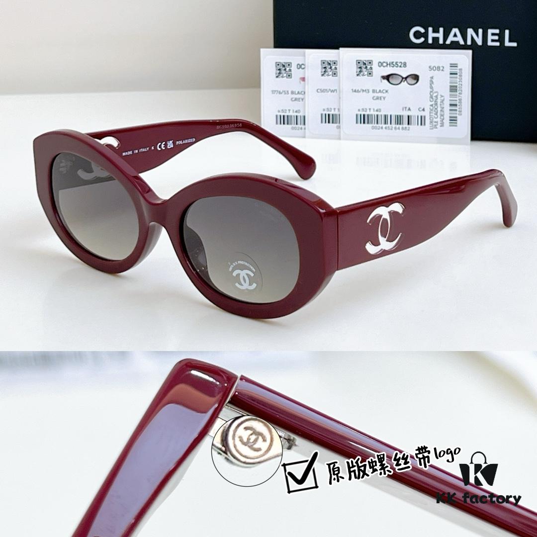 135 CHANE* High-Replica Multi-Color Version, MODEL: CH5528, SIZE: 53-19 140, Original Screw, 3D Double C Logo