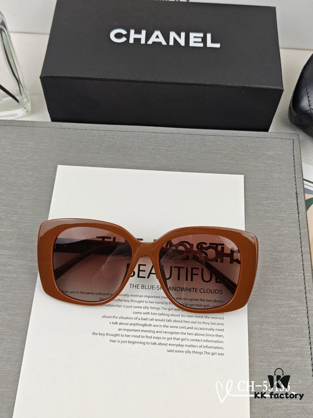 Chanel - POLARIZED HD Resin Lenses TR Lightweight Frame Sunglasses Model: 55133