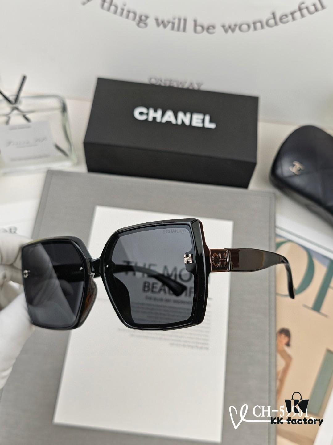 CHANEL France - New Lightweight TR Frame Sunglasses with Polaroid HD Lenses, Stylish and Comfortable Design for Travel and Daily Wear