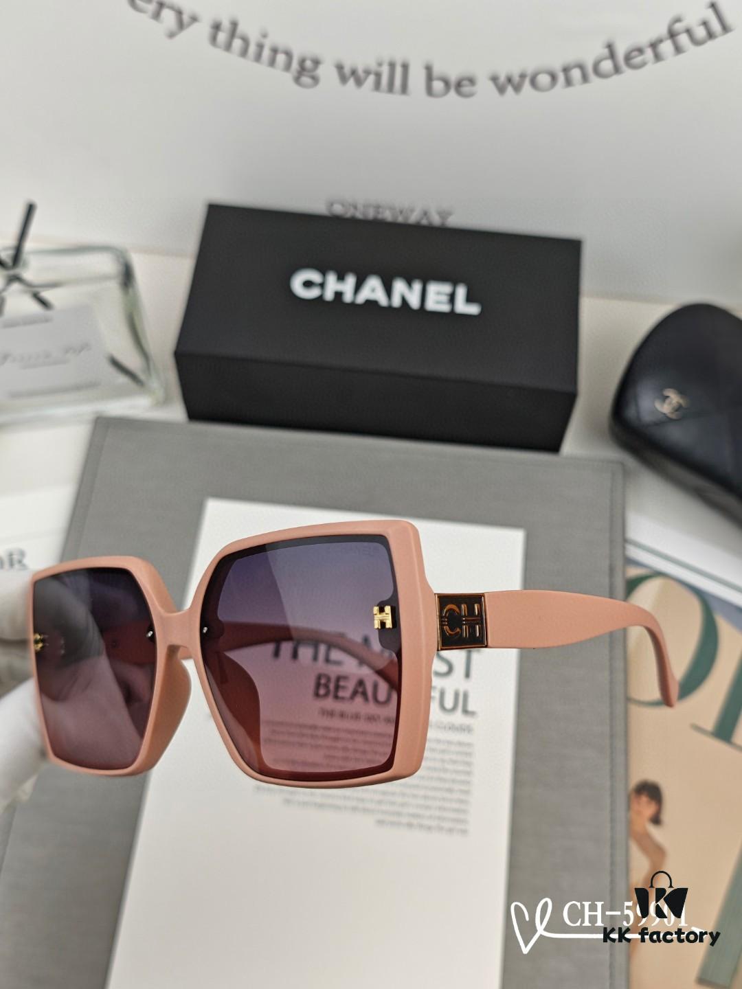 CHANEL France - New Lightweight TR Frame Sunglasses with Polaroid HD Lenses, Stylish and Comfortable Design for Travel and Daily Wear