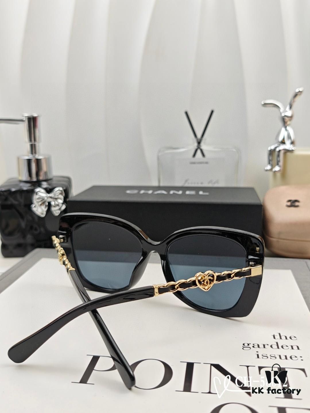 CHANEL France - New Lightweight Fashion Sunglasses with Polarized HD Lenses, TR Frame for Comfortable Wear