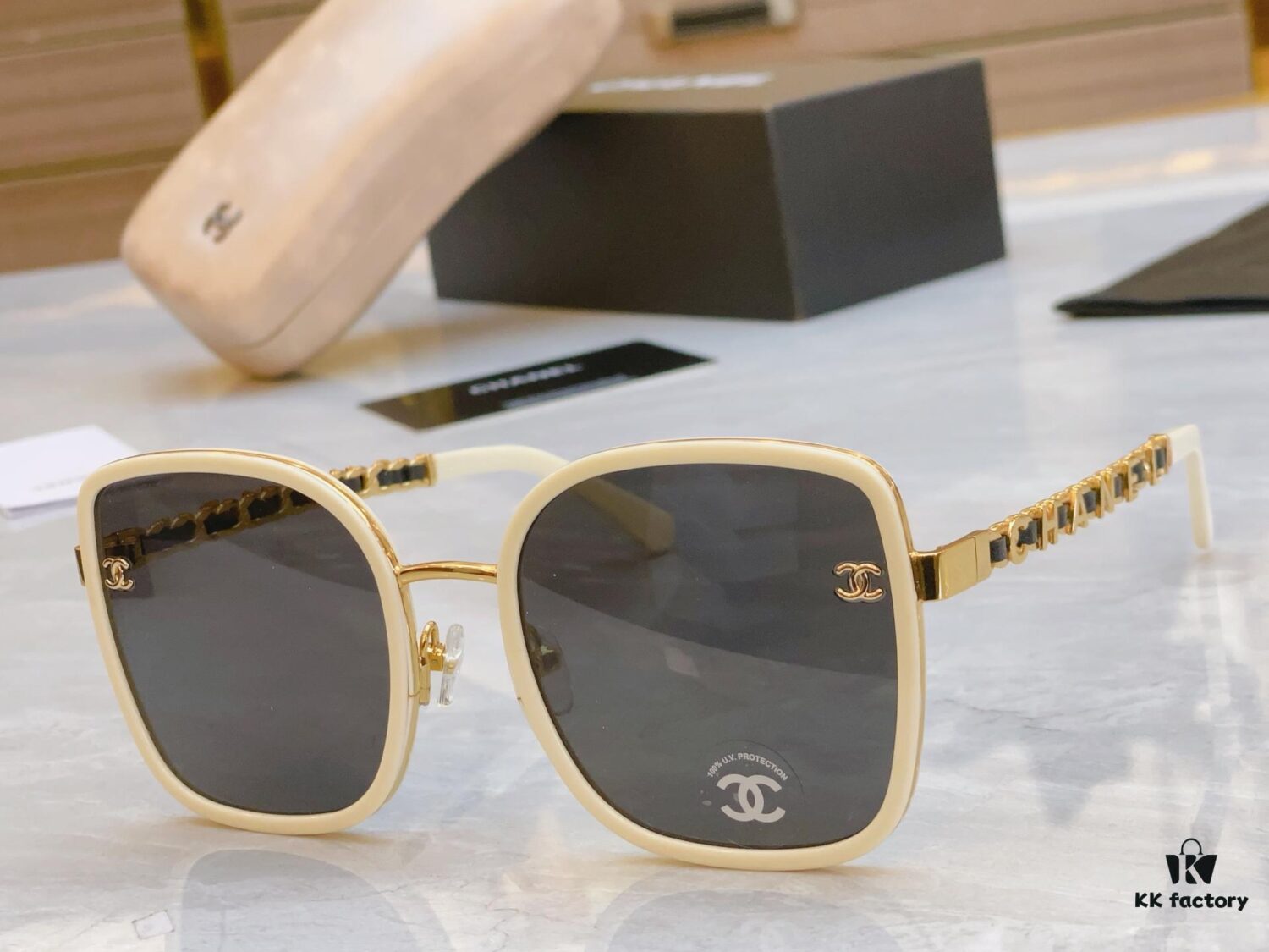 CHANE* Chanel New Model Sunglasses 🕶️🕶️, MODEL: CH5422B, SIZE: 57-21-145