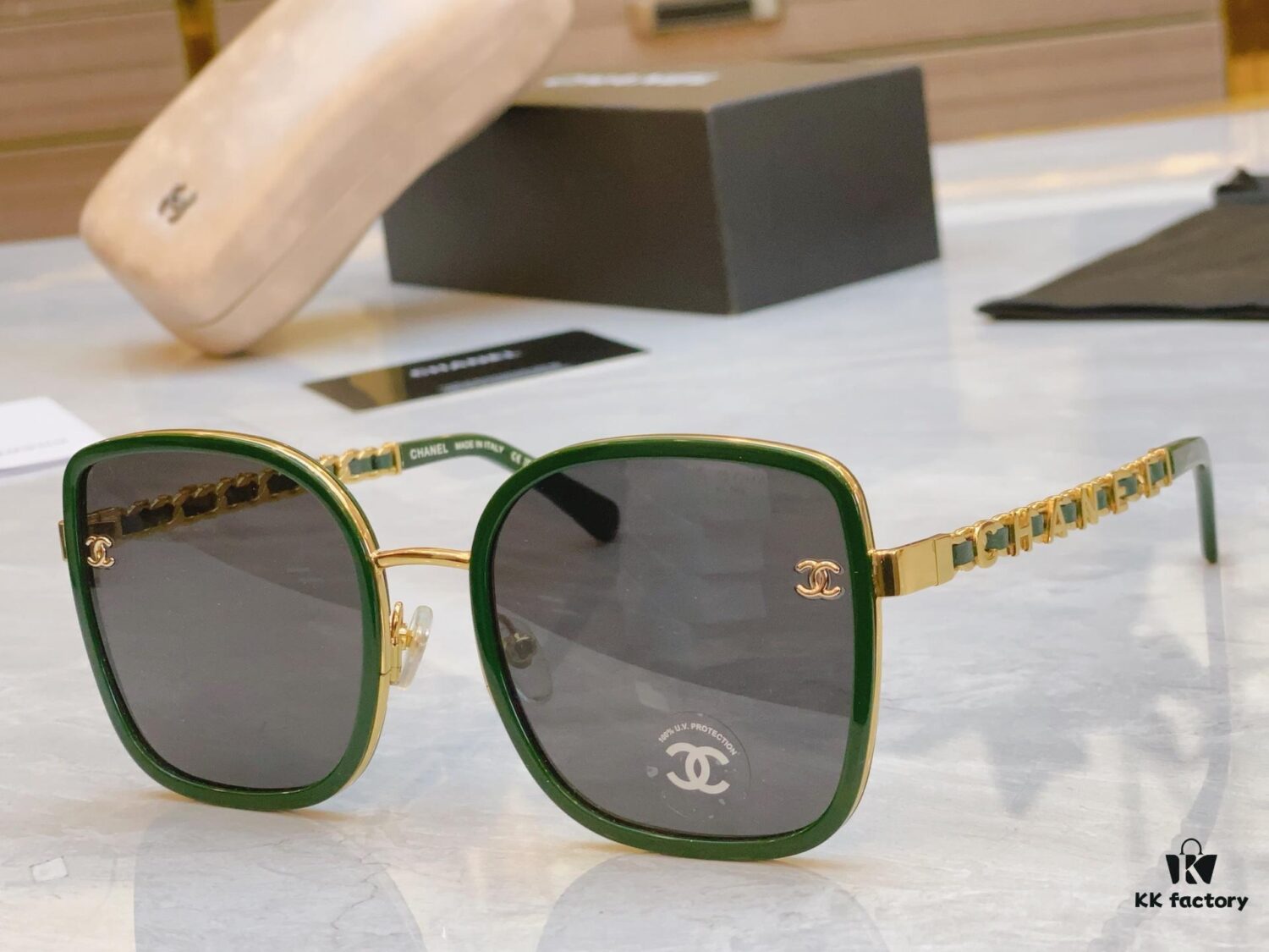 CHANE* Chanel New Model Sunglasses 🕶️🕶️, MODEL: CH5422B, SIZE: 57-21-145