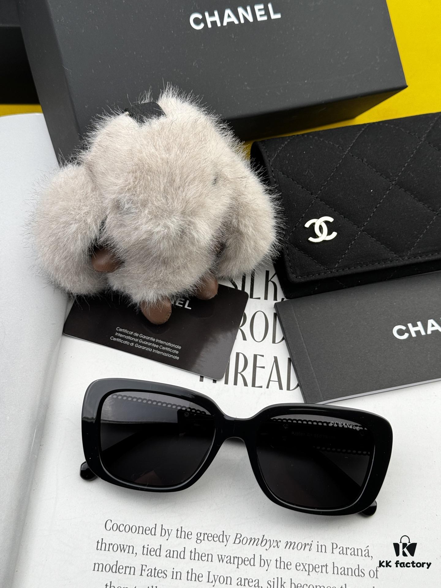 CHANEL 2025 New Arrival Trendy Fashion Square Sunglasses for Women, High-Definition Thick Polarized UV Protection Sunglasses, Comfortable Wear, Influencer Favorite Style 🕶️