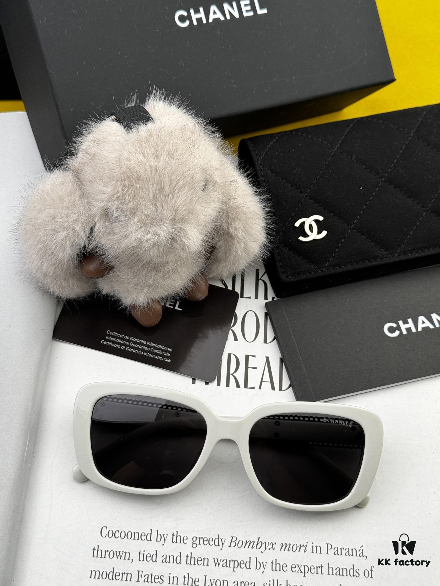 CHANEL 2025 New Arrival Trendy Fashion Square Sunglasses for Women, High-Definition Thick Polarized UV Protection Sunglasses, Comfortable Wear, Influencer Favorite Style 🕶️