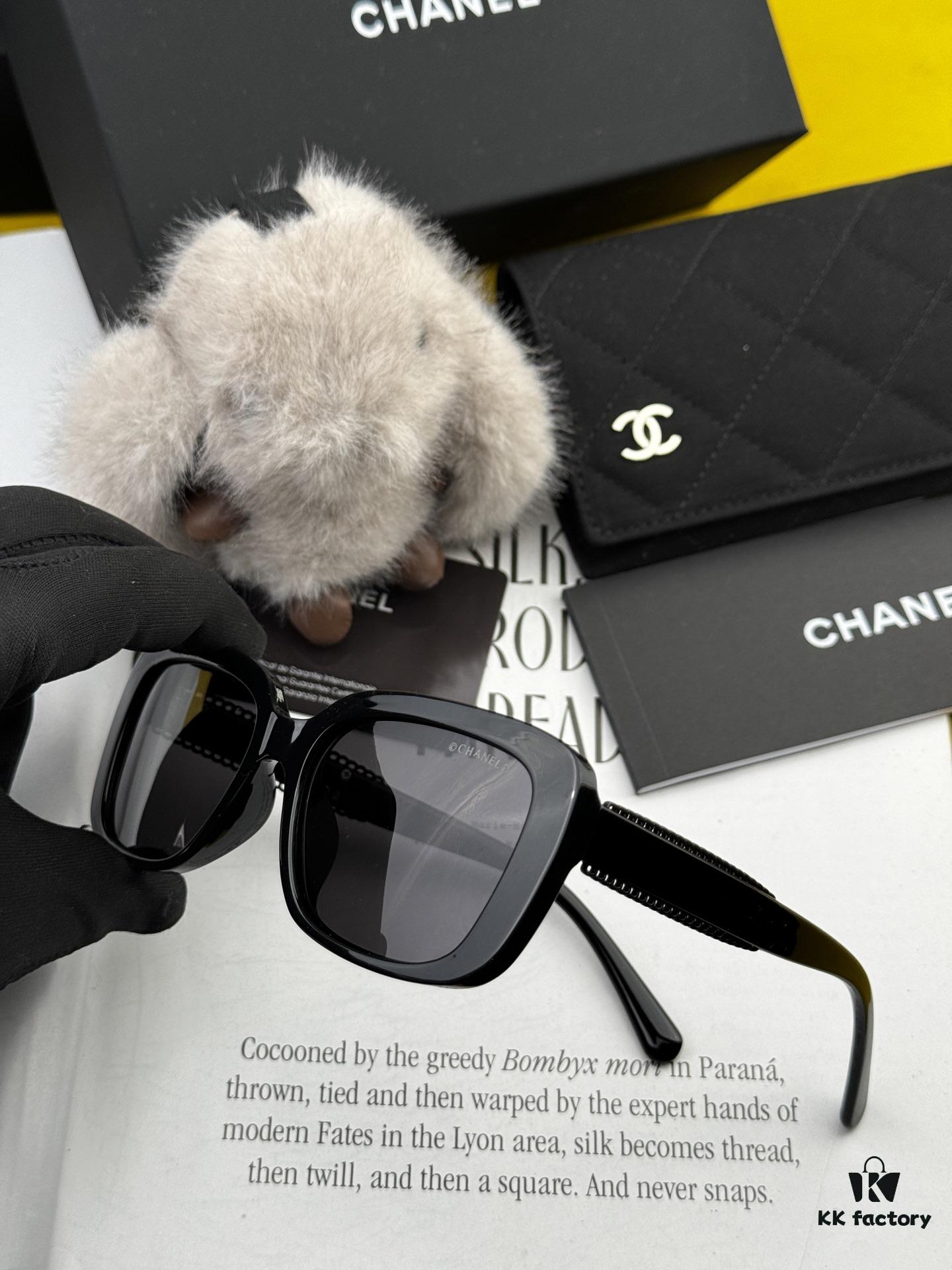 CHANEL 2025 New Arrival Trendy Fashion Square Sunglasses for Women, High-Definition Thick Polarized UV Protection Sunglasses, Comfortable Wear, Influencer Favorite Style 🕶️