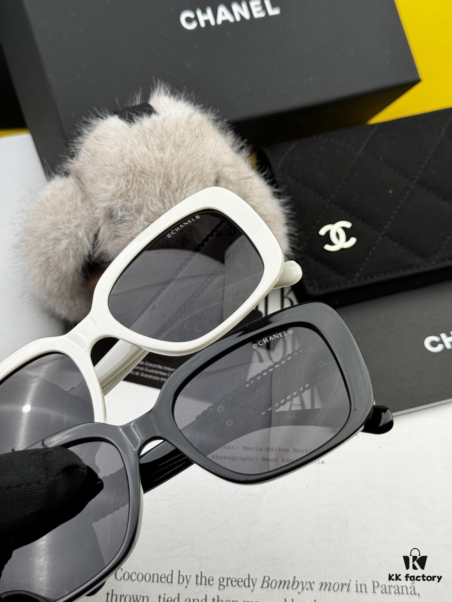CHANEL 2025 New Arrival Trendy Fashion Square Sunglasses for Women, High-Definition Thick Polarized UV Protection Sunglasses, Comfortable Wear, Influencer Favorite Style 🕶️