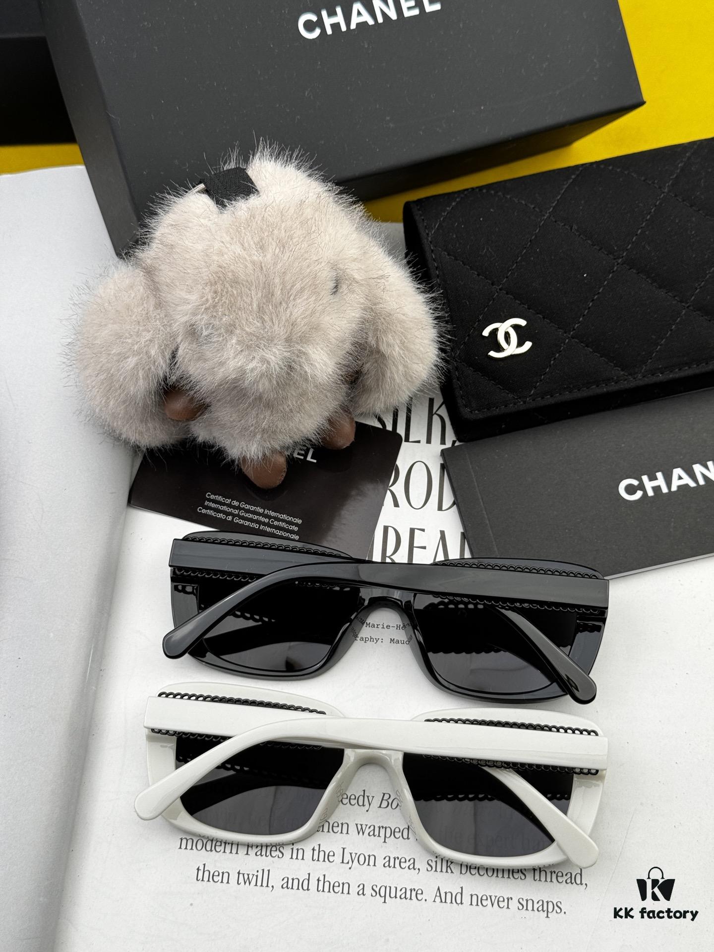 CHANEL 2025 New Arrival Trendy Fashion Square Sunglasses for Women, High-Definition Thick Polarized UV Protection Sunglasses, Comfortable Wear, Influencer Favorite Style 🕶️