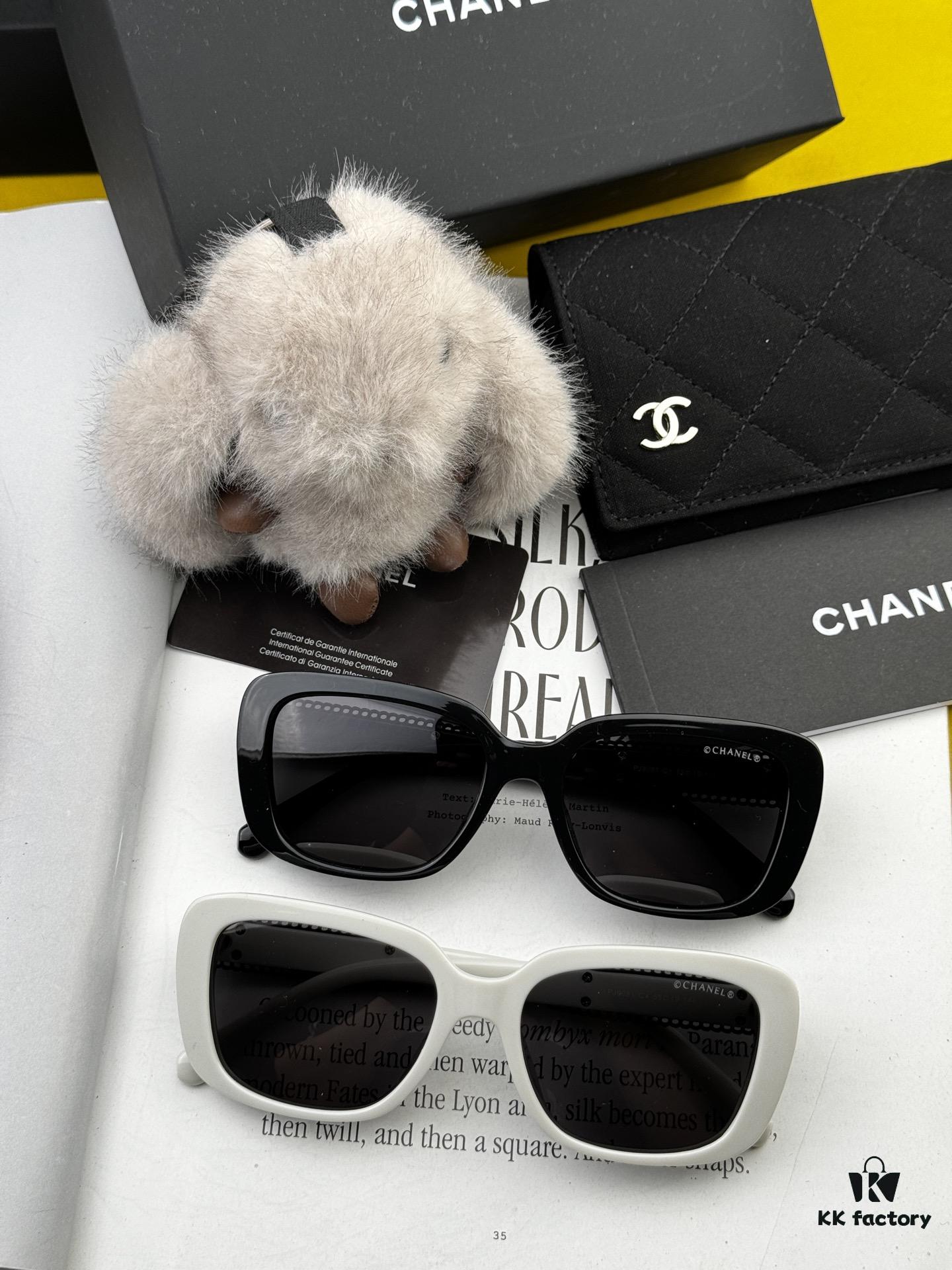 CHANEL 2025 New Arrival Trendy Fashion Square Sunglasses for Women, High-Definition Thick Polarized UV Protection Sunglasses, Comfortable Wear, Influencer Favorite Style 🕶️