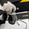 CHANEL 2025 Official Pre-Spring New Arrival, Celebrity-Favorite Large-Frame Pearl Polarized Sunglasses